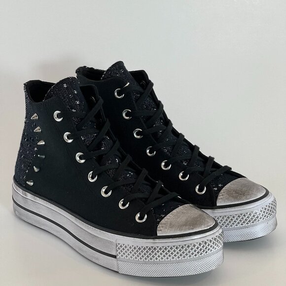 Converse CTAS Hi Lift Studded Women's Platform Sneakers A06450C NWT - Picture 1 of 6